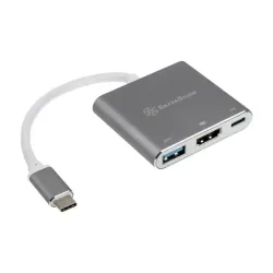 Silverstone SST-EP08C Adattatore USB 3.1 Type C / HDMI 4K / USB Type A