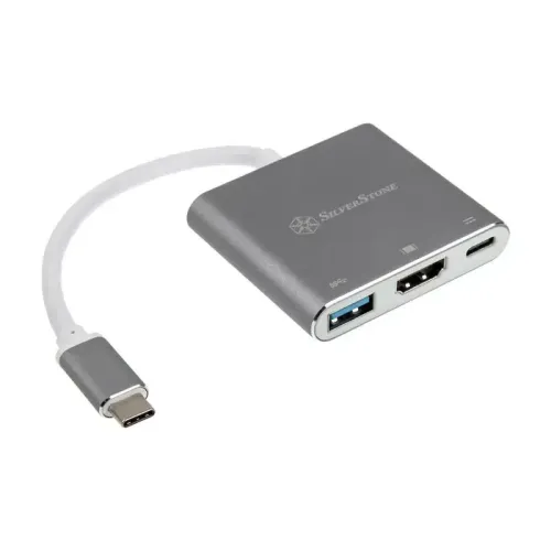 Silverstone SST-EP08C Adattatore USB 3.1 Type C / HDMI 4K / USB Type A