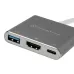 Silverstone SST-EP08C Adattatore USB 3.1 Type C / HDMI 4K / USB Type A
