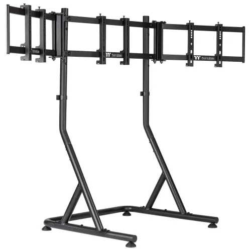 Thermaltake Triplo Supporto Da Corsa per Monitor - Nero