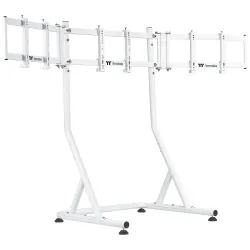 Thermaltake Triplo Supporto Da Corsa per Monitor - Bianco