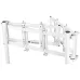 Thermaltake Triplo Supporto Da Corsa per Monitor - Bianco