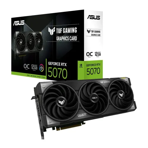 Asus TUF Gaming GeForce RTX 5070 12GB OC Edition, 12288 MB GDDR7, DLSS 4