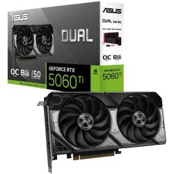 Asus Dual GeForce RTX 5060 Ti 8GB OC Edition, 8192 MB GDDR7, DLSS 4 Asus Dual GeForce RTX 5060 Ti 8GB OC Edition, 8192 MB GDDR7, DLSS 4