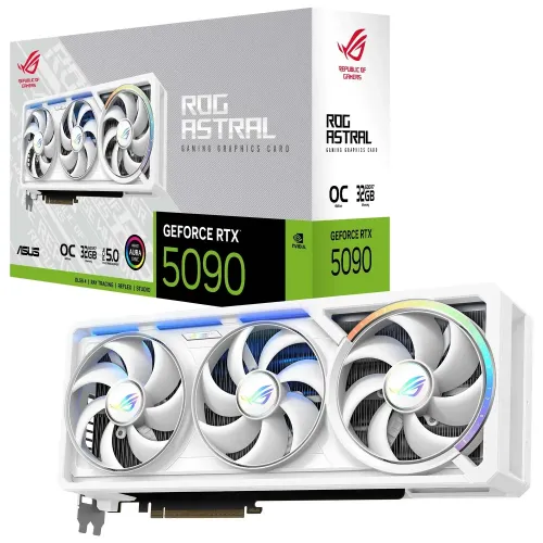 Asus ROG Astral GeForce RTX 5090 32GB OC White Edition, 32768 MB GDDR7, DLSS 4