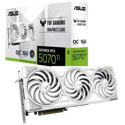 Asus TUF Gaming GeForce RTX 5070 Ti 16GB OC White Edition, 16384 MB GDDR7, DLSS 4