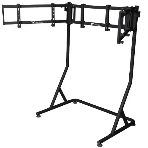 Thermaltake Triplo Supporto Da Corsa PRO per Monitor - Nero