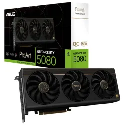 Asus GeForce RTX 5080 ProArt OC Edition, 16384 MB GDDR7, DLSS 4 Asus GeForce RTX 5080 ProArt OC Edition, 16384 MB GDDR7, DLSS 4