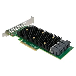 SilverStone ECS08 - Scheda HBA Tri-Mode PCIe 3.1 x8 SAS/SATA/NVMe 16i