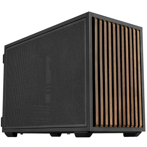 Lian Li x DAN Cases B4 Wood Edition - Case Micro-ATX SFF 21,3L, Noce nero