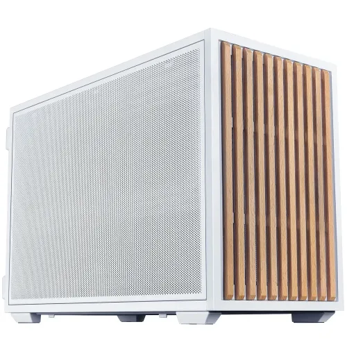 Lian Li x DAN Cases B4 Wood Edition - Case Micro-ATX SFF 21,3L, Faggio Bianco