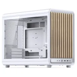 Jonsbo D33 Wood - Case mATX Vetro Temperato con Frontale in Legno, Bianco Jonsbo D33 Wood - Case mATX Vetro Temperato con Frontale in Legno, Bianco