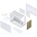 Jonsbo D33 Wood - Case mATX Vetro Temperato con Frontale in Legno, Bianco