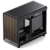 Jonsbo D33 Wood - Case mATX Vetro Temperato con Frontale in Legno, Nero