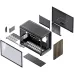 Jonsbo D33 Wood - Case mATX Vetro Temperato con Frontale in Legno, Nero