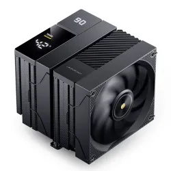 Jonsbo CC90 Dissipatore CPU Dual Tower Nero - 6 Heat Pipe, Ventola PWM 130mm, Display a Segmenti, 285W TDP