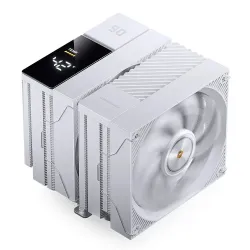 Jonsbo CC90 Dissipatore CPU Dual Tower Bianco - 6 Heat Pipe, Ventola PWM 130mm, Display a Segmenti, 285W TDP