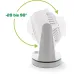 InLine SmartHome Ventilatore da Tavolo WLAN - Oscillante, Bianco/Grigio