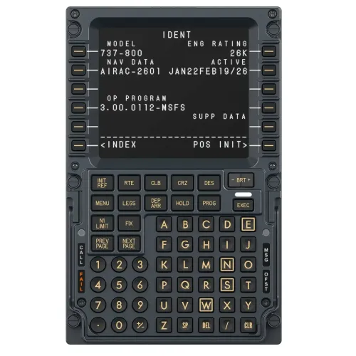 MOZA MB7F Flight Computer Display - Pannello CDU Boeing 737 per Simulazione di Volo