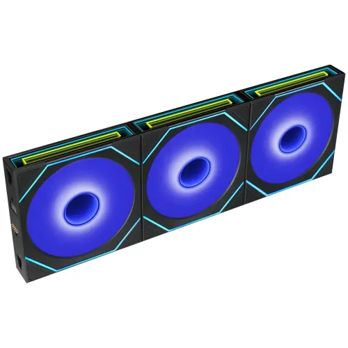 Lian Li UNI FAN SL-INF FLEX Wireless - Ventola ARGB Reverse Blade 120mm, Tripack con Controller - Nero