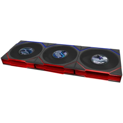 Lian Li UNI FAN TL LCD FLEX Wireless 120mm ARGB - Kit 3 Ventole Reverse con Controller - Nero