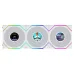 Lian Li UNI FAN TL LCD FLEX Wireless 120mm ARGB - Kit 3 Ventole con Controller - Bianco