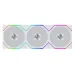 Lian Li UNI FAN TL FLEX Wireless ARGB Reverse Blade 120mm - Kit 3 Ventole con Controller - Bianco