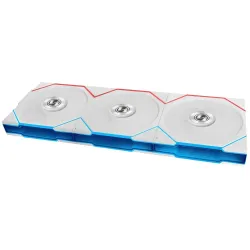 Lian Li UNI FAN TL FLEX Wireless ARGB Reverse Blade 120mm - Kit 3 Ventole con Controller - Bianco