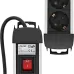 InLine Multipresa 3x Schuko con Interruttore, Alluminio, 1,5m - 3500W
